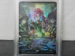 G410 Llanowar Elves (Showcase) Foundations Foil PSA 10 Anime Art Magic MTG - Image 2