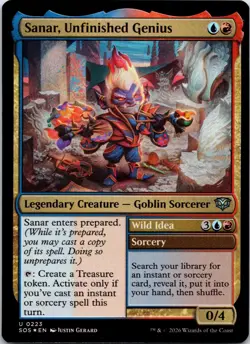 Sanar, Unfinished Genius 223 Secrets of Strixhaven Magic: The Gathering Foil NM - Image 1