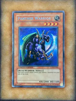 Yugioh Panther Warrior CT2-EN006 Secret Rare Limited Edition LP - Image 1
