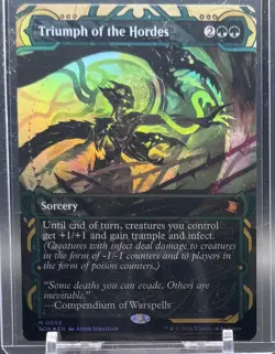 Magic: The Gathering Triumph of the Hordes Sorcery Green Foil Strixhaven Wizards - Image 1