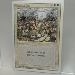MTG - Wrath of God Revised Edition Rare Sorcery White Quinton Hoover Regular - Image 3
