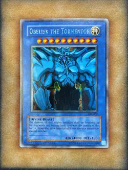 Yugioh Obelisk the Tormentor GBI-002 Parallel Secret Rare NM - Image 1