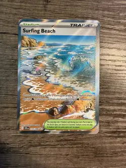 Surfing Beach 114/086 ME04: Chaos Rising NM Pokemon TCG Ultra Rare - Image 1