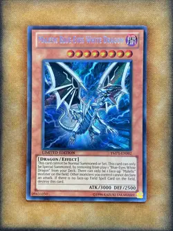 Yugioh Malefic Blue-Eyes White Dragon YMP1-EN002 Secret Rare Limited Edition LP - Image 1
