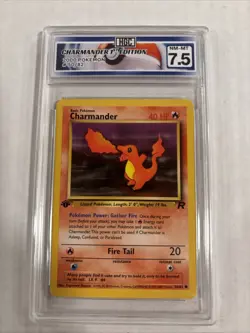 2000 Pokemon Charmander 1st Edition #50 HGC 7.5 (sb5) - Image 1