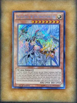 Yugioh Master Peace, the True Dracoslaying King MACR-EN024 Secret Rare 1st Ed NM - Image 1