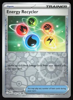 Energy Recycler 164/182 Uncommon Destined Rivals Pokemon Reverse Holo Near Mint - Image 1