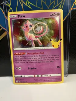 Mew 011/025 Holo Rare Pokemon 2021 Celebrations NM - Image 1