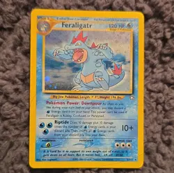 Pokemon Feraligatr Neo Genesis Holo Rare 5/111 English 120 HP Unlimited - Image 1