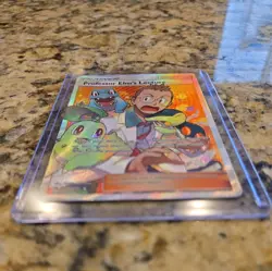 Pokemon Full Art Ultra Rare Holo Trainer Professor Elm's Lecture 213/214 - Image 5