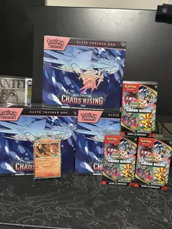 Pokemon TCG: Chaos Rising ETB And Bundle Lot + Free Promo!! Ready To Ship 🔥 - Image 1