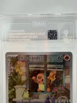 Charmander 44 Black Star Promo Pokemon SV: Obsidian Flame TAG MINT 9 - Image 3