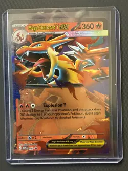 Pokemon TCG Mega Charizard Y EX 030 MEP Promo 360HP EN - Image 1