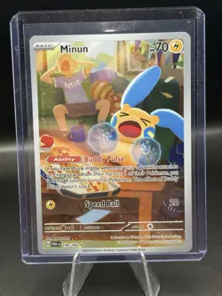 The Pokemon Company Minun 194/182 SV04 Paradox Rift Holo Illustration Rare - Image 1