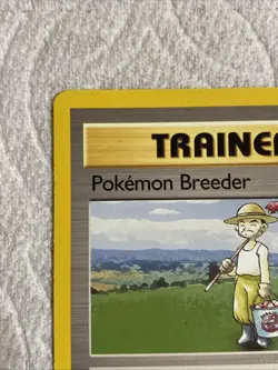 Pokemon TCG 1999 Pokemon Breeder 76/102 Shadowless Base Set Rare Never Played - Image 4