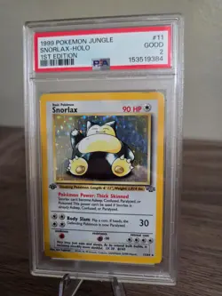 Snorlax Jungle Holo 11/64 1st Edition PSA 2 - Image 1