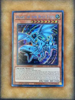 Yugioh Heart of the Blue-Eyes ROTA-EN004 Secret Rare 1st Ed NM - Image 1