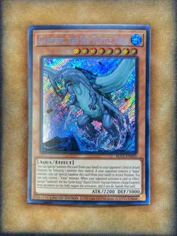Yugioh Gameciel, the Sea Turtle Kaiju BLC1-EN005 Secret Rare Limited Edition NM - Image 1