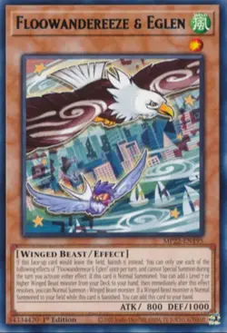 [RARE] YuGiOh - Floowandereeze & Eglen - NM/M - MP22-EN195 - 1st Ed - Image 1