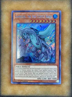 Yugioh Gameciel, the Sea Turtle Kaiju BLRR-EN075 Secret Rare 1st Ed NM - Image 1