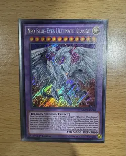 Yugioh Neo Blue-Eyes Ultimate Dragon MVP1-ENS01 Secret Rare 1st NM - Image 1