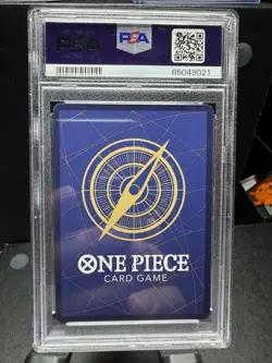 One Piece Card Game Trafalgar Law Japanese ST10-010 R Holographic PSA 10 P2 - Image 2