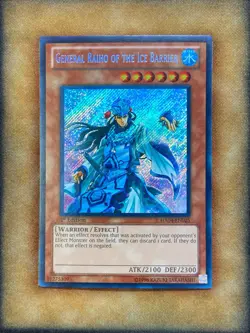 Yugioh General Raiho of the Ice Barrier HA04-EN025 Secret Rare 1st Ed NM - Image 1