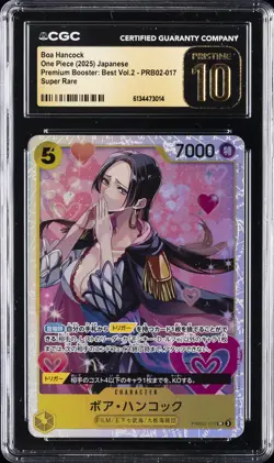 2025 ONE PIECE PREMIUM BOOSTER: BEST VOL.2 JAPANESE BOA HANCOCK CGC 10 PRISTINE - Image 1