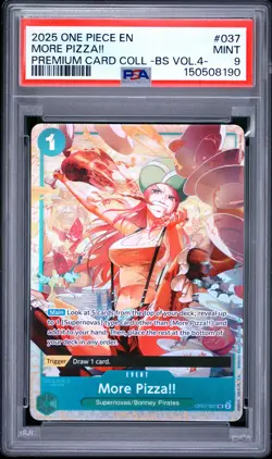2025 ONE PIECE PREMIUM COLLECTION -BEST SELECTION VOL.4 - MORE PIZZA!! PSA 9 - Image 1