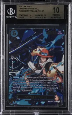 2025 ONE PIECE CARRYING ON HIS WILL ENGLISH SP ##EB02028 PORTGAS.D.ACE BGS 10 - Image 1