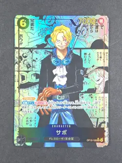 2025 One Piece MANGA SABO #OP13-120 Carrying On His Will Alt Art Secret Rare JPN - Image 1