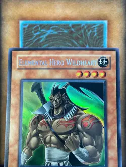 Yugioh Elemental Hero Wildheart GSE-EN001 Secret/Ultra MISPRINT NM - Image 2