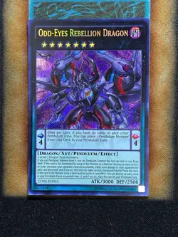 Yugioh Odd-Eyes Rebellion Dragon CORE-EN051 Secret Rare LP - Image 1