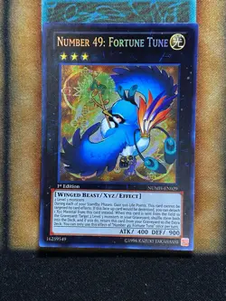 Yugioh Number 49: Fortune Tune NUMH-EN029 Secret Rare 1st Ed NM - Image 1