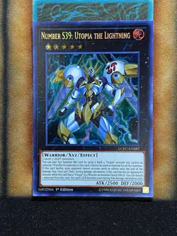 Yugioh Number S39: Utopia The Lightning LCKC-EN087 Secret Rare 1st Ed NM - Image 1
