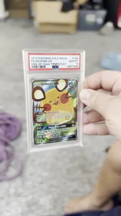 Pokemon Card Dedenne GX 195a/214 Sun Moon Trainers Toolkit PSA 10 - Image 2