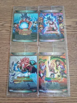Dragon Ball Masters Prismatic Clash Energy Marker 4 Cards Lot - Image 1