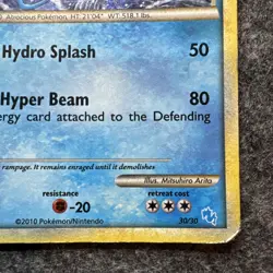 Pokemon Card Gyarados 30/30 Trainer Kit Holo HP Condition Vintage HOLO - Image 2