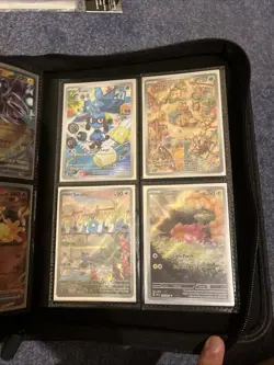 Pokemon Card Binder Ex's V's VSTAR VMAX with Illustrations Full of Rare Cards - Image 1