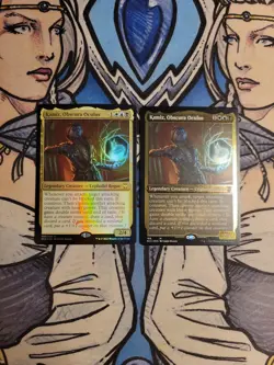 1x Kamiz, Obscura Oculus FOIL + 1x Thick Stock Commander Card NCC MTG Magic - Image 1