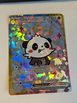 Derpy Pokemon Pancham Special Doujin Holo Art Card - Image 1