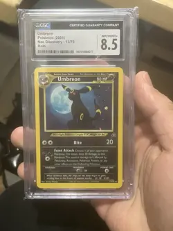 CGC 8.5 Umbreon 2001 Neo Discovery 13/75 Holo Pokemon Card unlimited - Image 1
