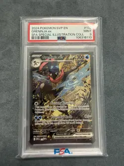 Pokemon 2024 Greninja ex #132 SV Promo Cards EN Holo PSA 9 Special Illus - Image 1