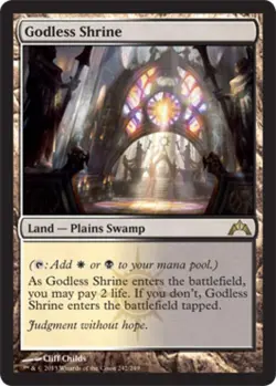 Godless Shrine - GC MTG - Heavy Play - Image 1