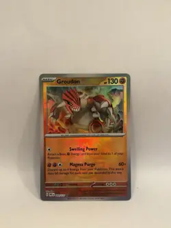 Pokemon TCG Groudon Masterball Holo Prismatic Evolutions Card 049/131 NM/Mint - Image 1