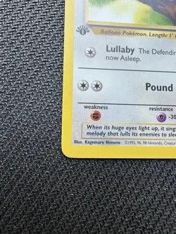 Pokemon Card - Jigglypuff Jungle 54/64 1st Edition Common LP - Image 5