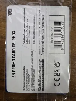 Chaos Rising Staff Promo Card Sealed Pokemon English Delphox Ampharos Goodra - Image 2