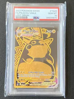 Pikachu Vmax tg29/tg30 PSA 10 Lost Origin Pokemon Card - Image 1