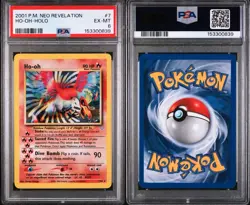 2001 Pokemon Neo Revelation Ho-oh Holo 7 /64 PSA 6 Vintage Holo Rare TCG Cards - Image 3