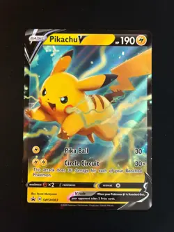 Pikachu V Promo SWSH: Sword & Shield Promo Cards SWSH063 NM - Image 1
